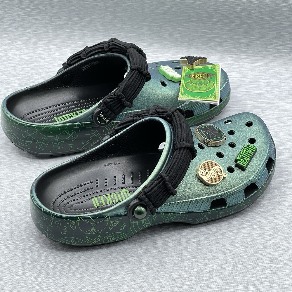Crocs Wicked Elphaba Men's 5 Women's 7 Classic Clogs Limited Edition For Good - Picture 5 of 14